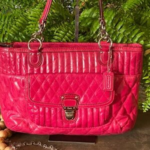 Coach Poppy Quilted Shoulder Bag